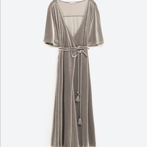 Zara Velvet Wrap Dress